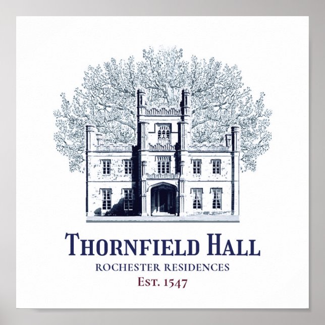 Póster Jane Eyre Thornfield Hall Rochester Residences (Frente)