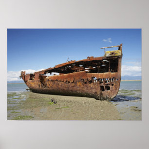 Póster Janie Seddon Shipwreck, Motueka, Nelson
