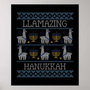 Póster Janucá - Janucá Llamazing