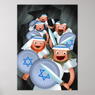 Póster Jánuca y el Maccabees