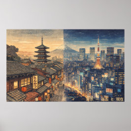 Póster Japan: From Edo to Tokyo