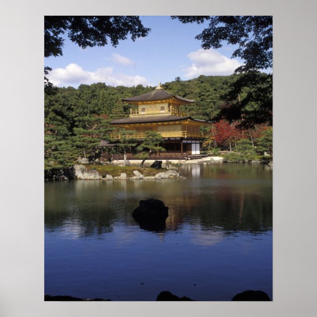 Póster Japan, Kyoto, Golden Pavilion, Zen Temple (Frente)