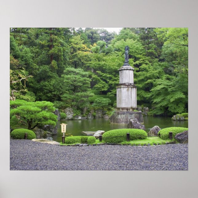 Póster Japan, Kyoto, Scilent Stone Garden (Frente)