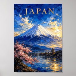 Póster Japan: Scenic Spring Mount Fuji Art Souvenir