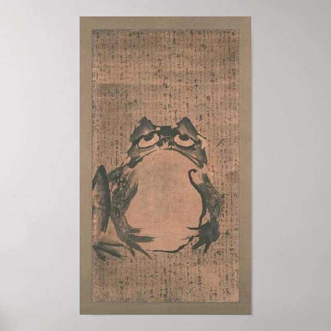 Póster Japanese Frog Art (Frente)