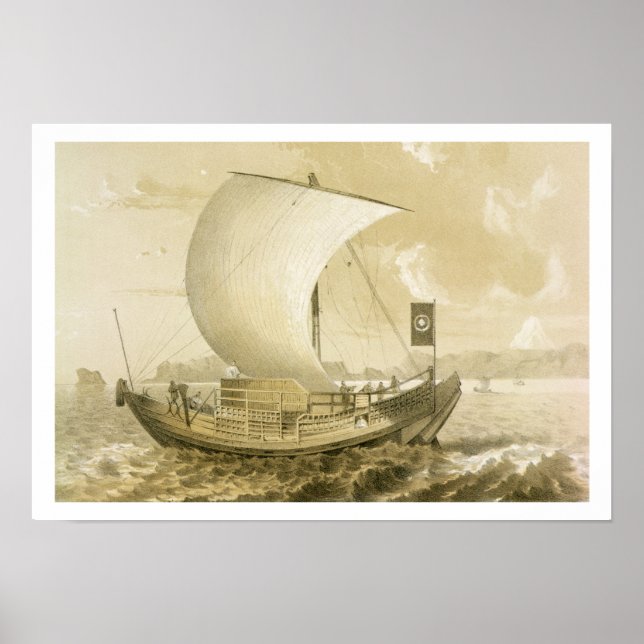 Póster Japanese Junk, pub. by Sarony & Co., c.1856 (litho (Frente)