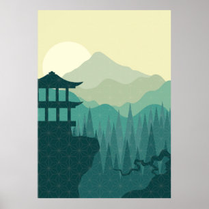 Póster Japanese Landscape Poster