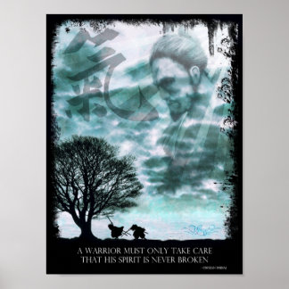 Póster Japanese Spirit Poster (blue)
