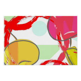 Póster Japanese Traditional Colorful 