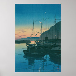 Póster Japanese Ukiyo-e by Hasui Kawase "Morning in Beppu