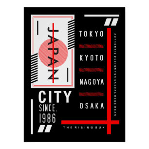 Póster Japón en ascenso: Legado urbano y estilo sin tiemp