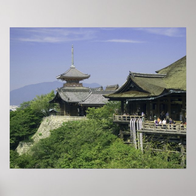 Póster Japón, Kioto, la vista desde el templo Kiyomizu (Frente)