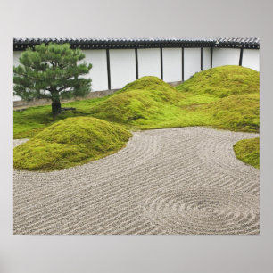 Póster Japón, Kyoto, Templo Tofukuji, Jardín paisajístico