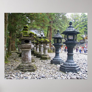 Póster Japón, Nikko. Santuario Toshogu y mausoleo en