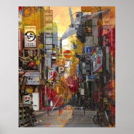 Póster Japón pasado y presente.