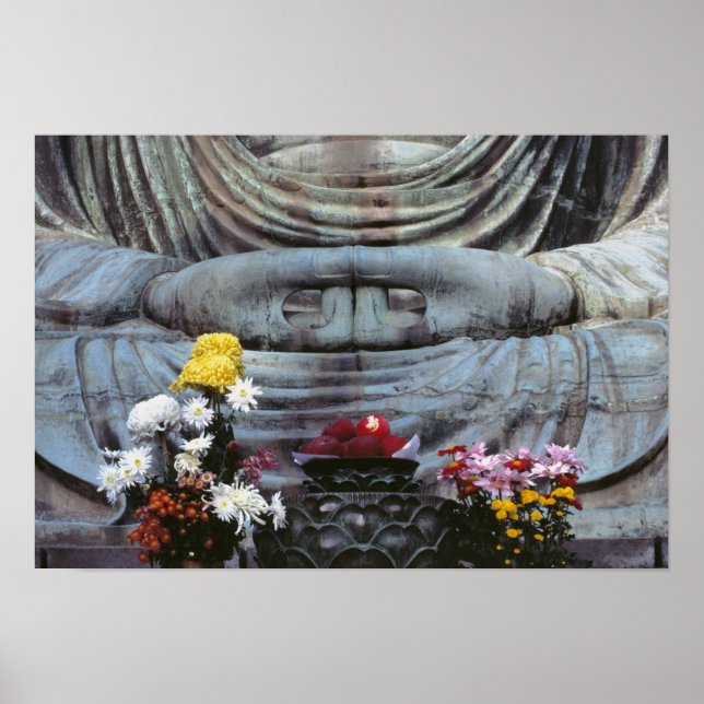 Póster Japón, Pref. de Kanagawa, Kamakura. Floral (Frente)