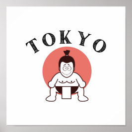 Póster Japón Sumo Tokio - Hijo del Sol