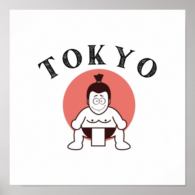 Póster Japón Sumo Tokio - Hijo del Sol (Frente)