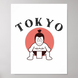 Póster Japón Sumo Tokio - Hijo del Sol