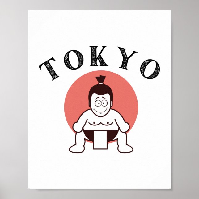 Póster Japón Sumo Tokio - Hijo del Sol (Frente)