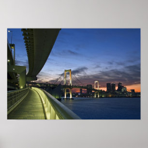 Póster Japón. Tokio. Puente Arcoíris en la Bahía de Tokio