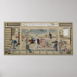 Poster japonés del arte de Utamaro