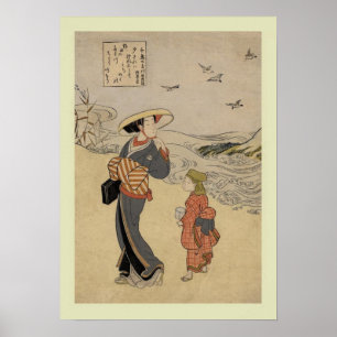 Póster Japonés Woodblock