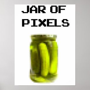 Póster Jar de píxeles