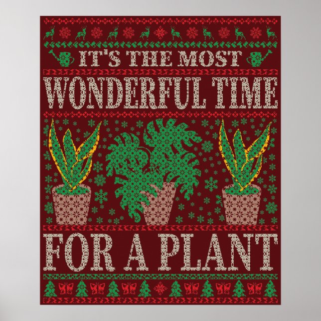 PÓSTER JARDENING FUNNY NAVIDADES CITA UGLY SWEATER (Frente)