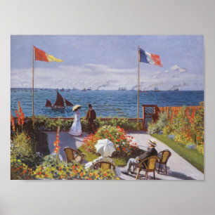 Póster Jardin a Sainte-Adresse por Claude Monet