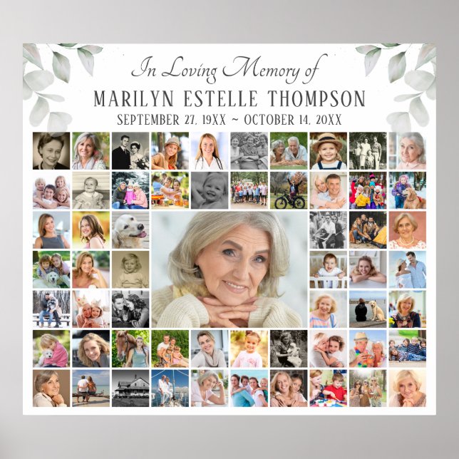 Póster Jardín Botánico Conmemorativo EN AMOROSA MEMORIA 5 (Frente)