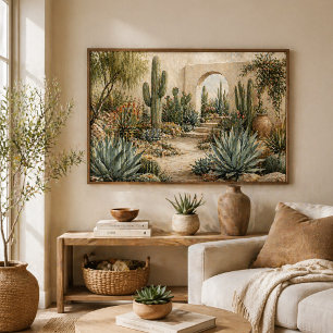 Póster Jardín Botánico del Desierto Cactus & Suculentas