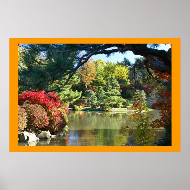 Póster Jardín Botánico Japonés de Misuri (Frente)