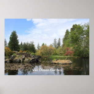 Póster Jardín Botánico Vancouver Van Dusen.