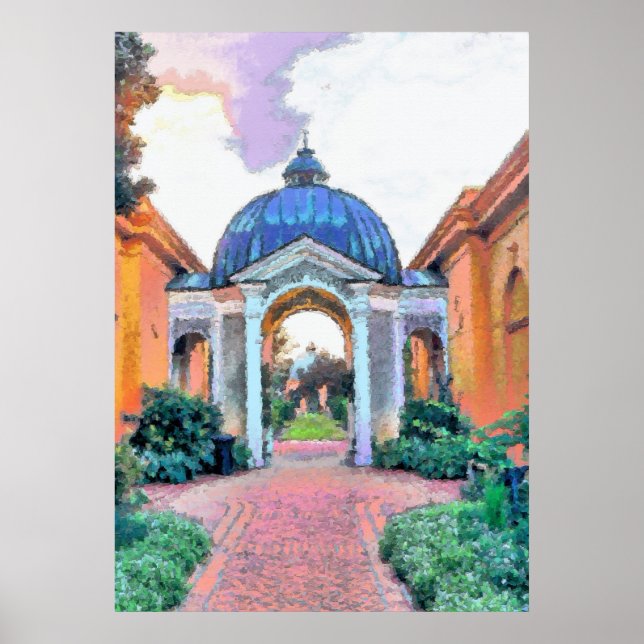 Póster Jardín, City Park, Nueva Orleans (Frente)