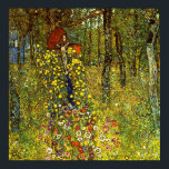 Póster Jardín con crucifijo por Gustav Klimt<br><div class="desc">Esta pintura titulada Jardín con crucifijo es hecha por el famoso artista, Gustav Klimt. Sobre Gustav Klimt Gustav Klimt fue un pintor simbolista austríaco y uno de los miembros más destacados del movimiento secesión de Viena. Se convirtió en uno de los miembros fundadores y presidente de la Sesión Wiener en...</div>