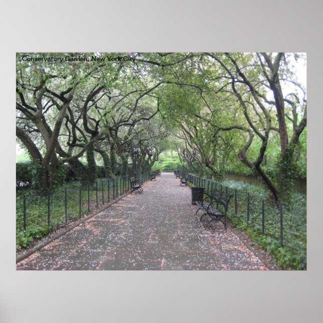 Póster Jardín Conservatorio de NYC Central Park Nueva Yor (Frente)