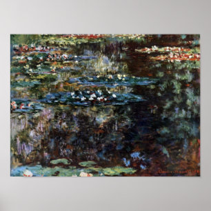 Póster Jardín de Agua en Giverny, Francia por Claude Mone