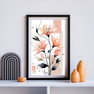 Póster Jardín de Amapolas Susurrantes