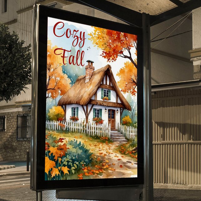 Póster Jardín de Árboles de Casas Rústicas de Otoño (Subido por el creador)