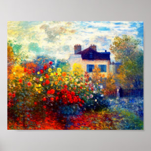 Póster jardín de artistas brillantes 