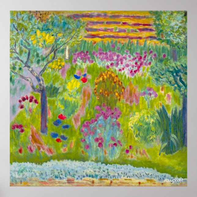Póster Jardín de Bonnard (Mejor resolución) (Frente)