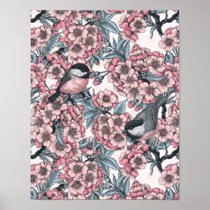 Póster Jardín de cerezas