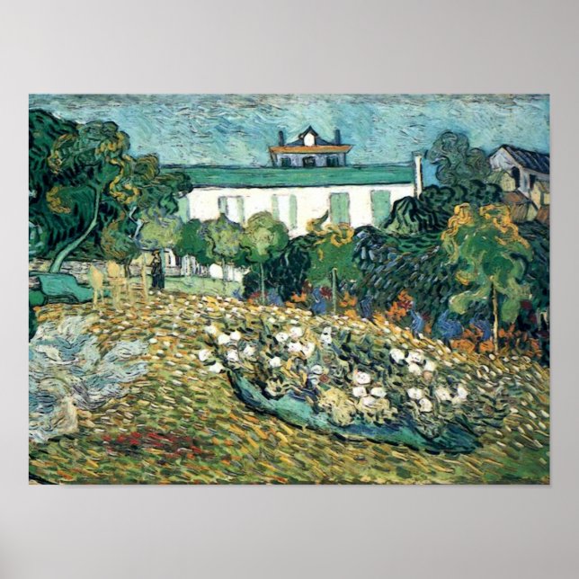 Póster Jardín de Daubigny - Gogh (Frente)