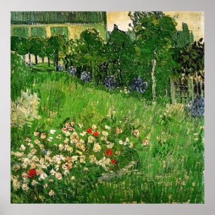 Póster Jardín de Daubigny por Van Gogh