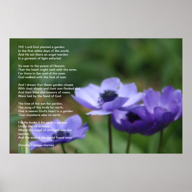 Póster Jardín de Dios (Frente)