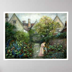 Póster Jardín de época en Kelmscott Manor por M. Stillman