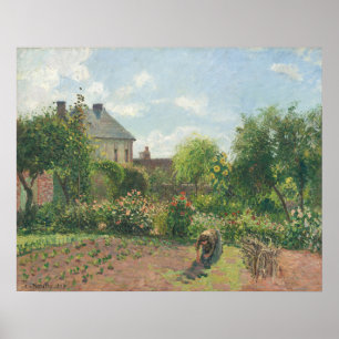 Póster Jardín de Eragny - Bella Artes Camille Pissarro