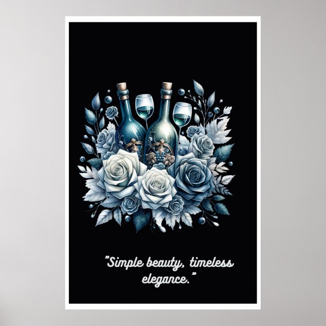 Póster "Jardín de escarcha: un romance de vino de inviern (Frente)