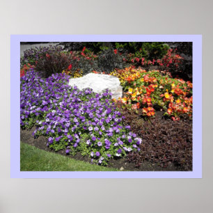 Póster Jardín de flores elegante